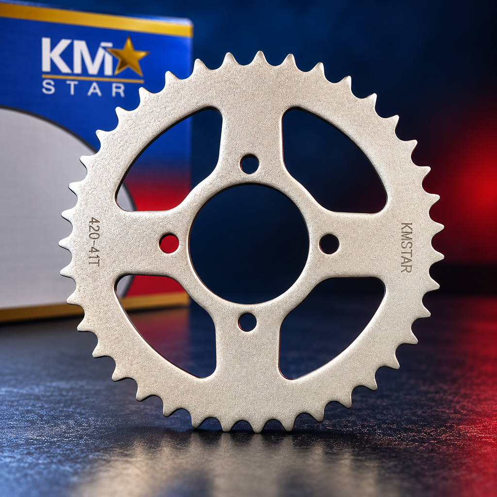 Sprocket Kit (Garari Set) for Honda CD70 & Chinese 70cc Motorcycles | 420-41T Rear, 420-14T Front - KM STAR