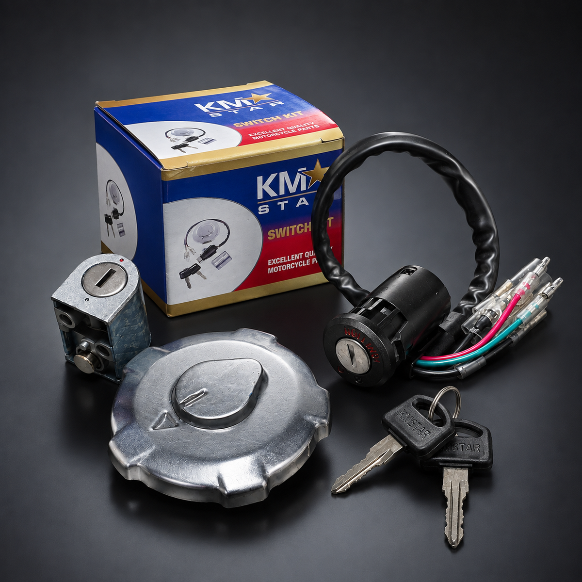 Switch KIT CG125 3PC Premium Quality - KM STAR
