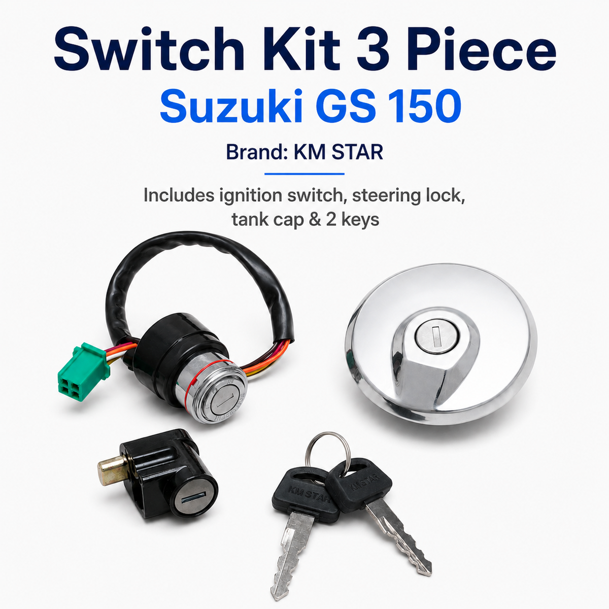 Switch KIT Suzuki GS150 Comeplete 3 Piece - KM STAR