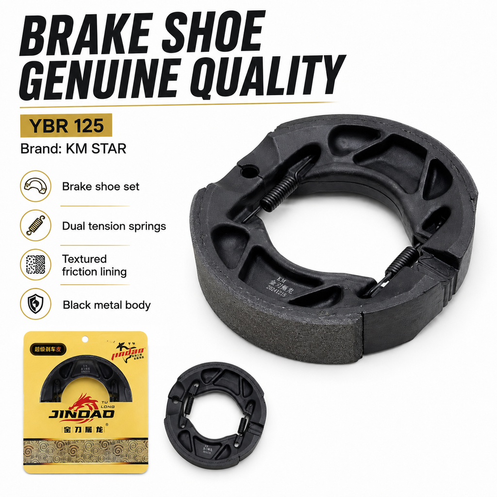 Brake Shoe Genuine Quality for Yamaha YBR 125 – KM STAR