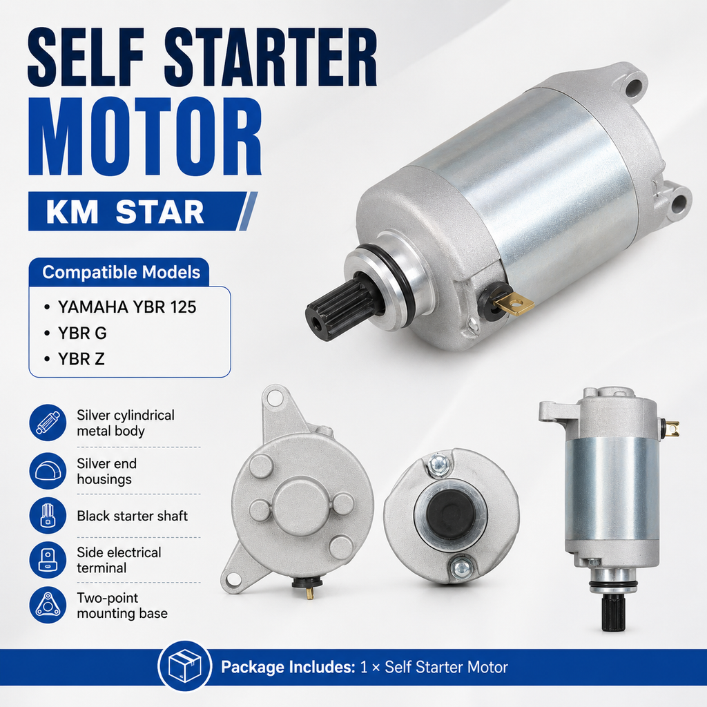 Self Starter Motor for Yamaha YBR 125, YBR G & YBR Z – KM STAR