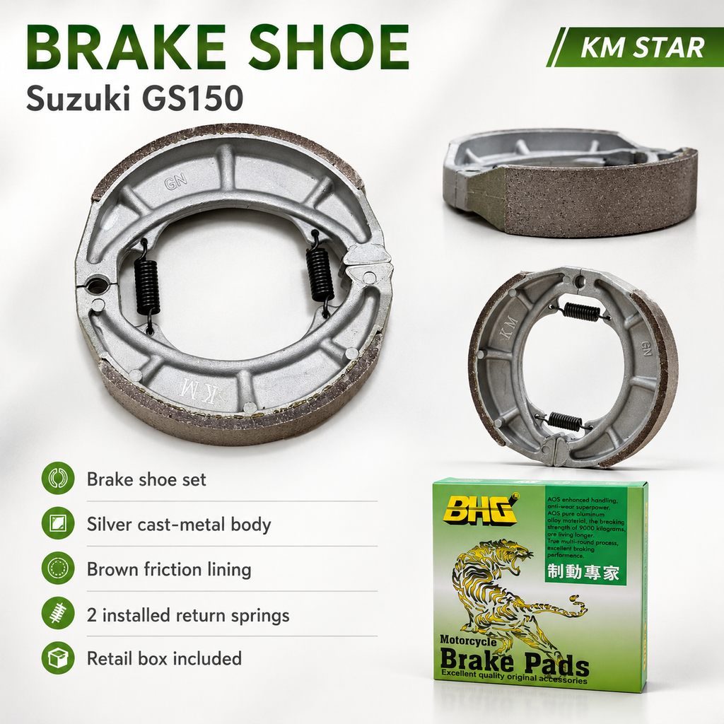 Brake Shoe for Suzuki GS150 - KM STAR
